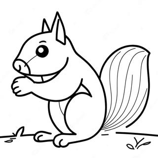 Squirrel Coloring Page 3380-2683