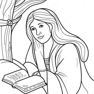 Serene Bible Verse Coloring Page 33854-26770