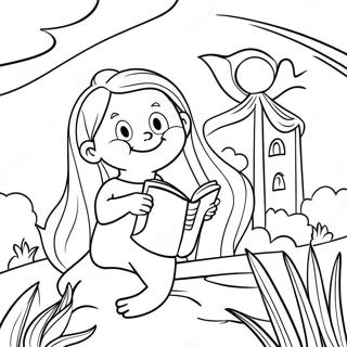 Serene Bible Verse Coloring Page 33854-26771