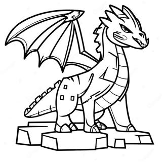 Minecraft Ender Dragon Coloring Page 33863-26767