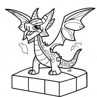 Minecraft Ender Dragon Coloring Page 33863-26768