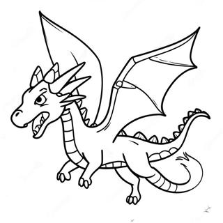 Fierce Ender Dragon In Flight Coloring Page 33864-26782