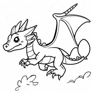 Fierce Ender Dragon In Flight Coloring Page 33864-26784