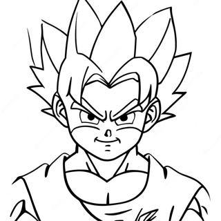 Página Para Colorear De Goten En Forma De Super Saiyan 33874-26791