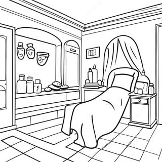 Relaxing Spa Scene Coloring Page 33884-26795