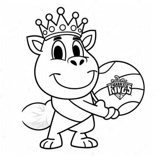 Sacramento Kings Maskotu Boyama Sayfası 33914-26821