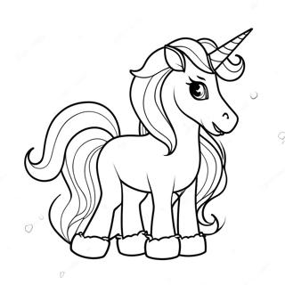 Unicorn Christmas Coloring Pages