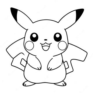 Adorable Pikachu Coloring Page 33924-26857