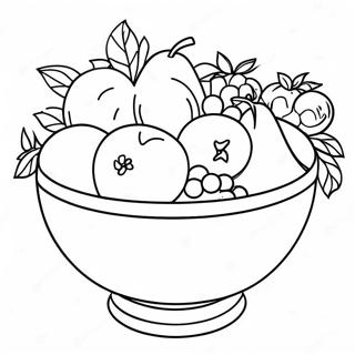 Fruit Bowl Coloring Page 33943-26847