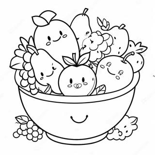 Fruit Bowl Coloring Pages