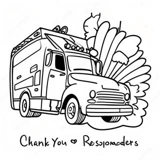 Thank You First Responders Coloring Page 33983-26899