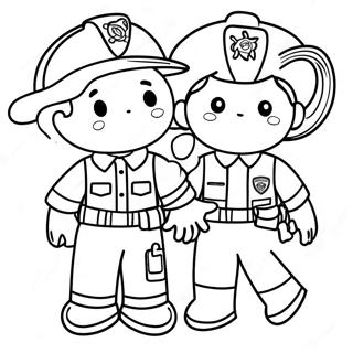 Thank You First Responders Coloring Page 33983-26900