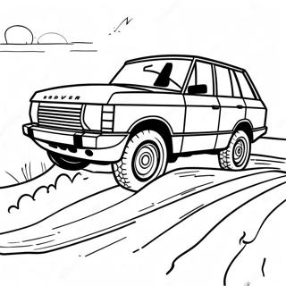 Luxury Range Rover Off-Road Coloring Page 34004-26882