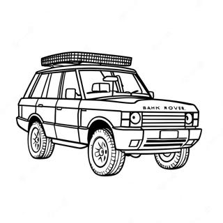 Luxury Range Rover Off-Road Coloring Page 34004-26883