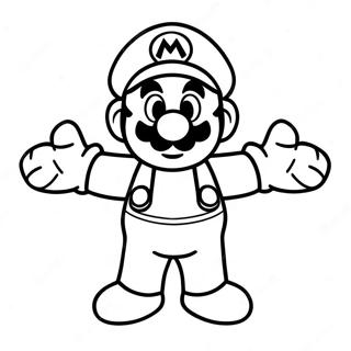 Página Para Colorir Do Mario Em Fantasia Hilária Smg4 34034-26921