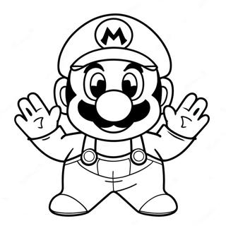 Página Para Colorir Do Mario Em Fantasia Hilária Smg4 34034-26922