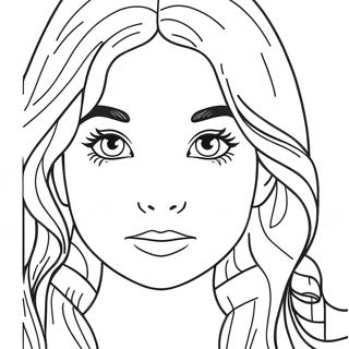 Girl Face Coloring Pages