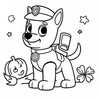 Halloween Paw Patrol Coloring Page 3410-2722