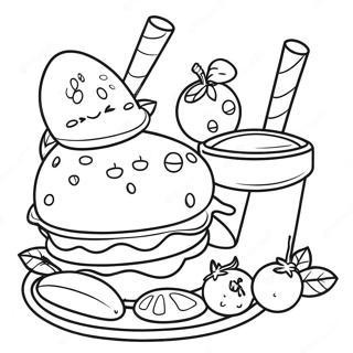 Food And Drink Coloring Page 34113-26970