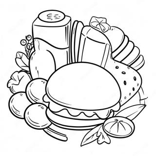 Food And Drink Coloring Page 34113-26971