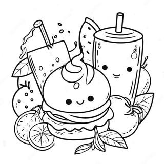 Food And Drink Coloring Page 34113-26972