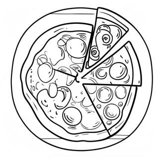 Delicious Pizza Coloring Page 34114-26982