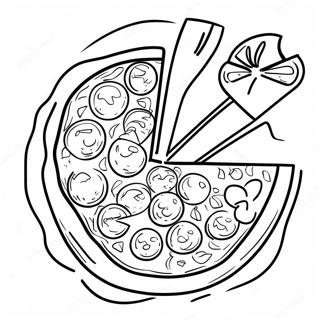 Delicious Pizza Coloring Page 34114-26984