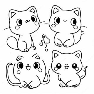 Cute Mew Mew Characters Coloring Page 34134-27004