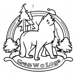 Great Wolf Lodge Logo Coloring Page 34153-27006