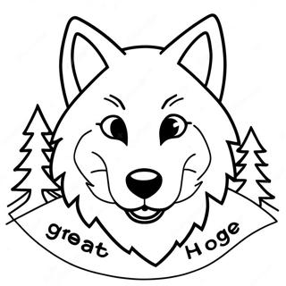 Great Wolf Lodge Logo Coloring Page 34153-27007