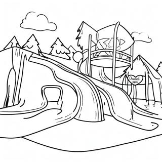 Great Wolf Lodge Water Park Coloring Page 34154-27009