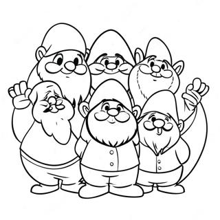 7 Dwarfs Coloring Page 34173-27039