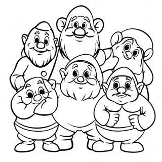 7 Dwarfs Coloring Page 34173-27040