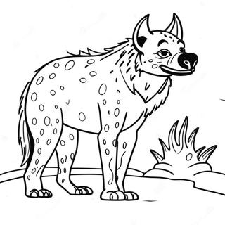 Hyena Coloring Page 34193-27028