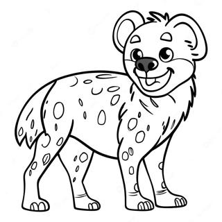 Playful Hyena Coloring Page 34194-27031