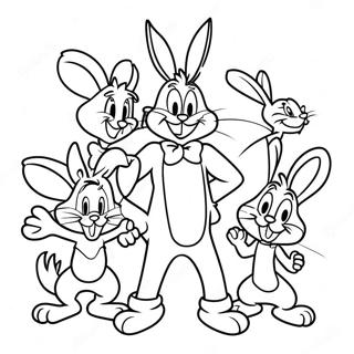 Pagini De Colorat Bugs Bunny Și Prietenii 34204-27064