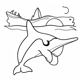 Orca Coloring Page 3420-2750