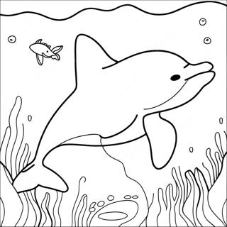 Playful Orca Swimming Coloring Page 3421-2734