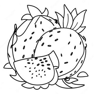 Dragon Fruit Coloring Page 34303-27128