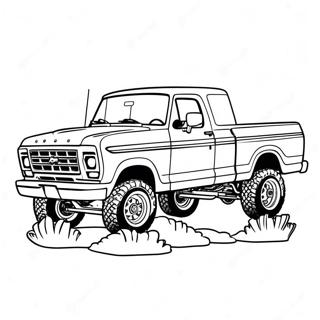 Lifted Ford Truck Coloring Pages