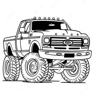 Lifted Ford Truck Coloring Pages