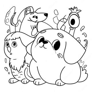 Secret Life Of Pets Coloring Page 34333-27147