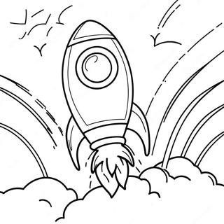 Realistic Rocket Coloring Pages