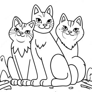 Brave Mates Warrior Cats Coloring Page 34354-27155