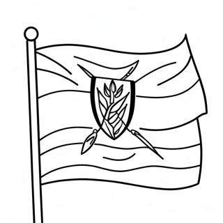 Kenya Flag Coloring Page 34373-27198