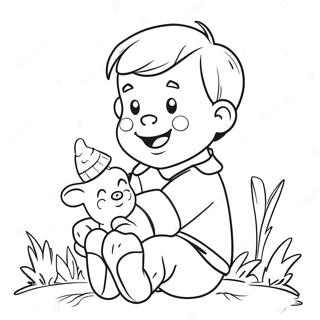 Christopher Robin Coloring Page 34383-27187