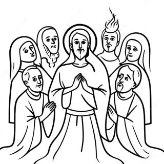 Pentecost Coloring Pages