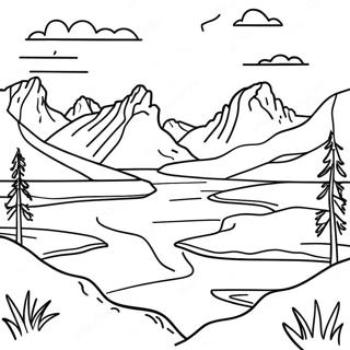 Montana Landscape Coloring Page 34473-27255