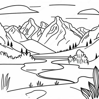 Montana Landscape Coloring Page 34473-27256