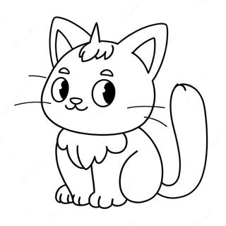 猫のポケモン 塗り絵ページ